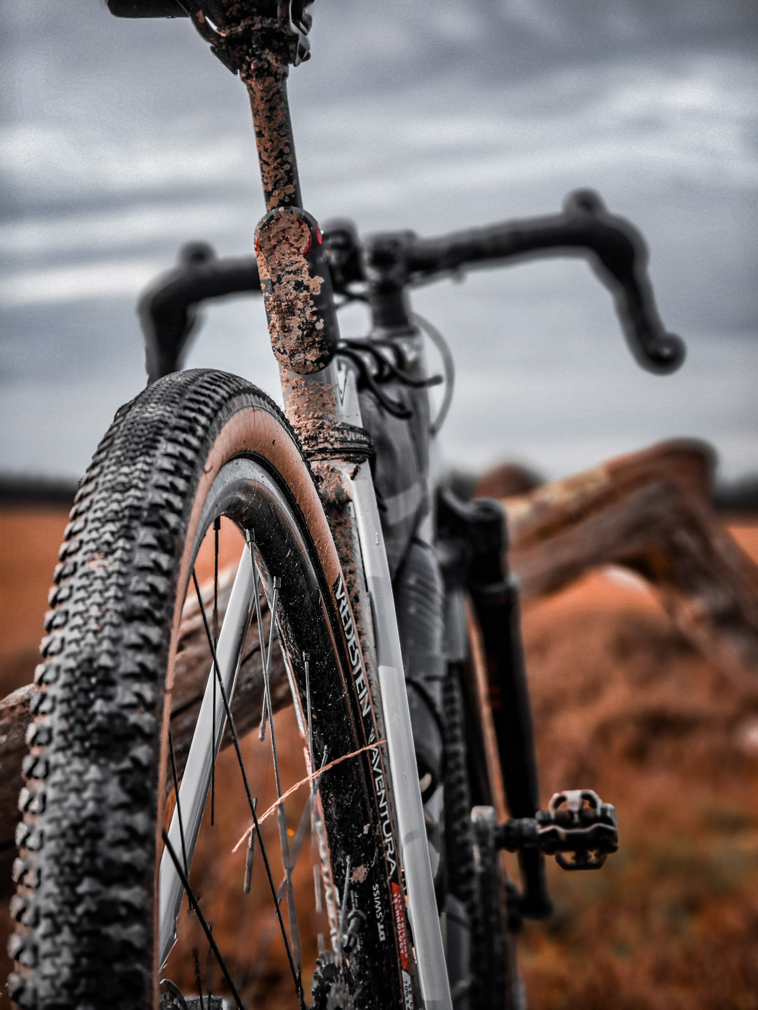 Gravelroute tijdens een reis